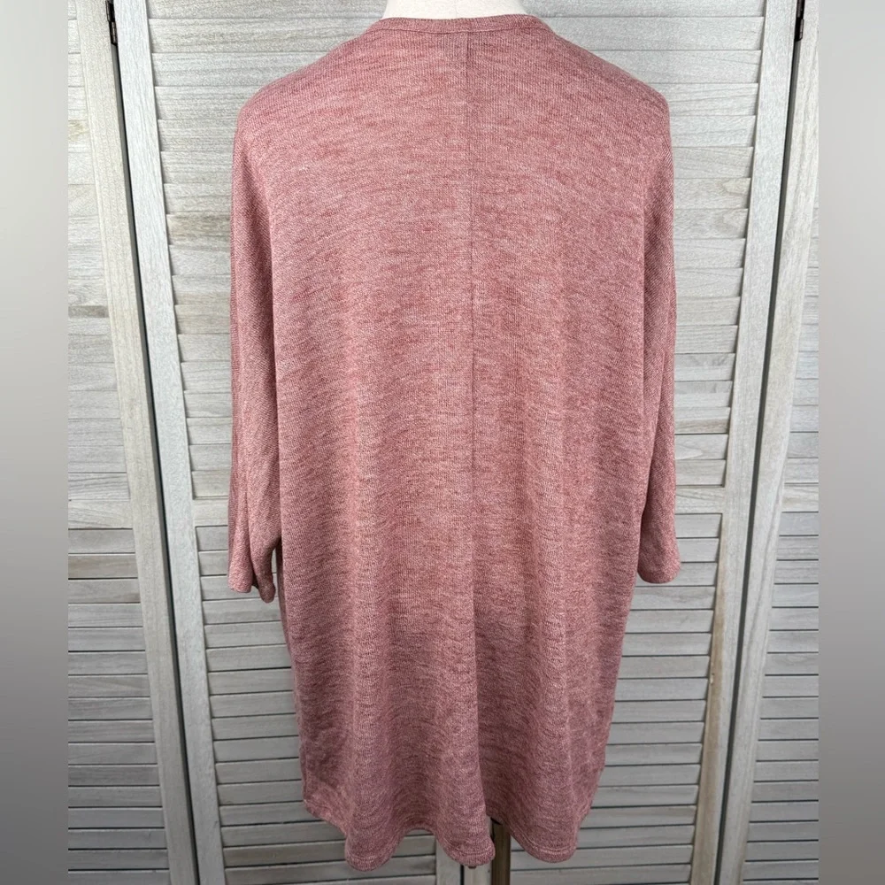 TORRID Hacci Open Front Cardigan Brick Red-00/0 - Picture 2 of 2